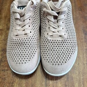 NO BULL Pink Textured Fabric Trainers Sneakers Sz Womens 9 or Mens 7.5